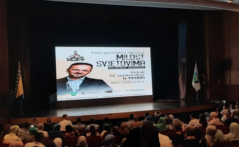 Održana prva kino premijera albuma “Milost svjetovima” Mustafe Isakovića u Gračanici